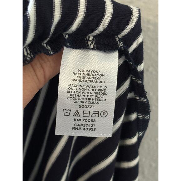 Ann Taylor LOFT Top Tee Shirt Womens Size Large Petite Nautical Coastal New - Picture 5 of 5